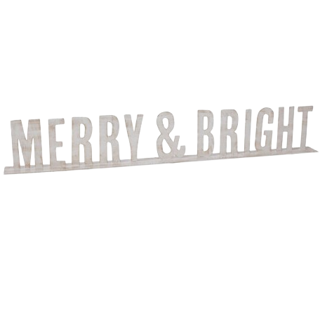 "Merry and Bright" Metal Sign