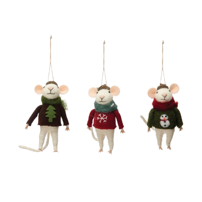 Felt Mouse- Sweater/Hat