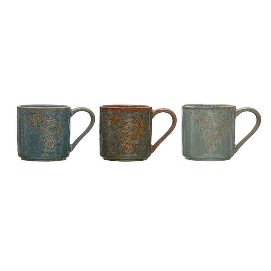 Embossed Pine Bough Mug