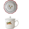 Christmas Mug/Saucer, rabbit