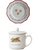 Christmas Mug/Saucer, rabbit