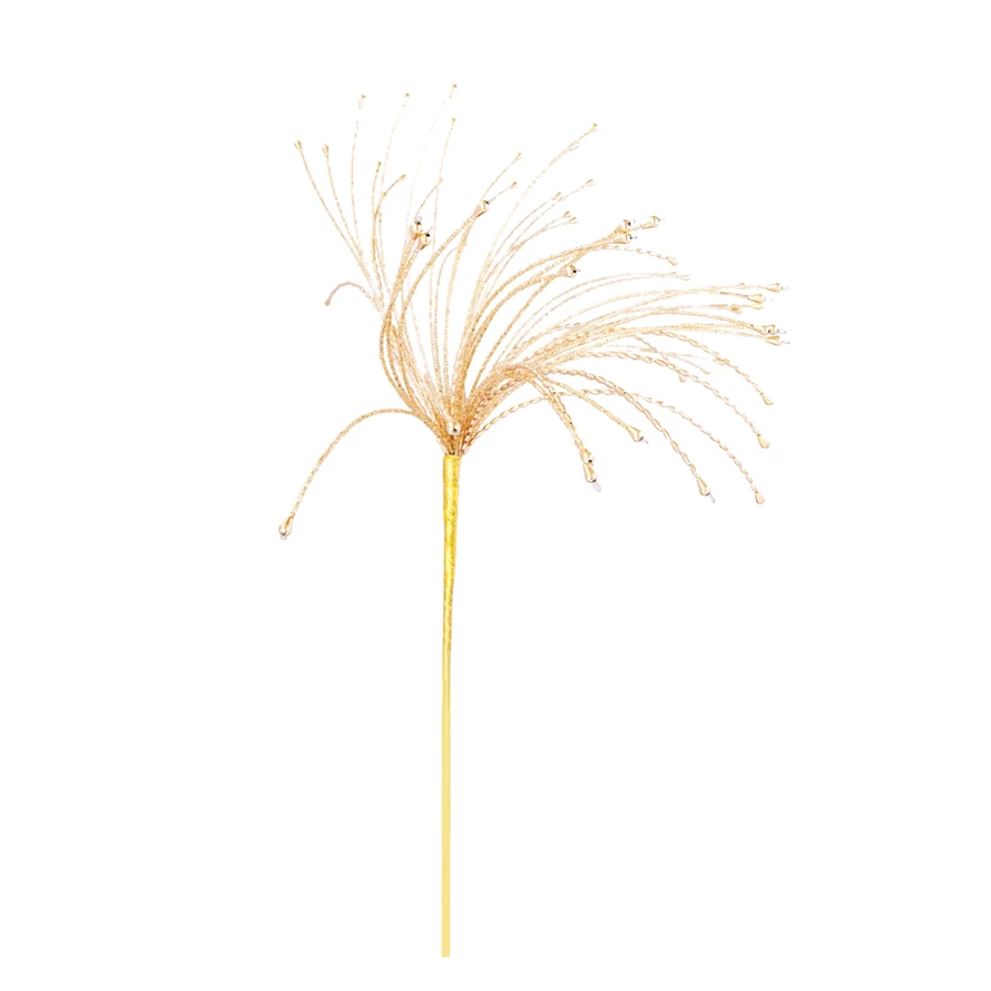 Glass Beaded Spray, gold