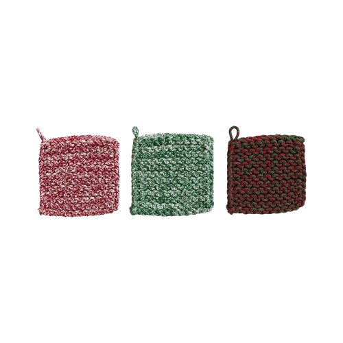 Crochet Pot Holder, sweater weather