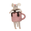 Felt Mug Mouse Ornament
