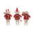 Felt Mouse "Joy" Ornament, set/3