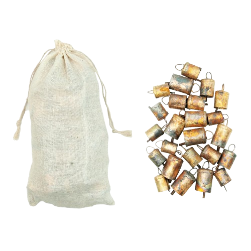 Gold Metal Bells, set/24