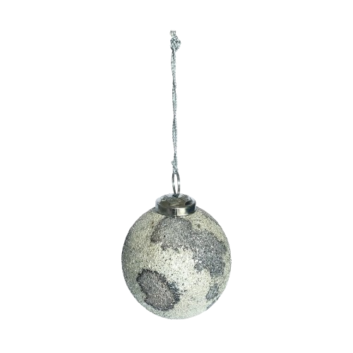 Silver Mica Ornament