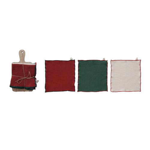 Serving Board and Tea Towel - set/4