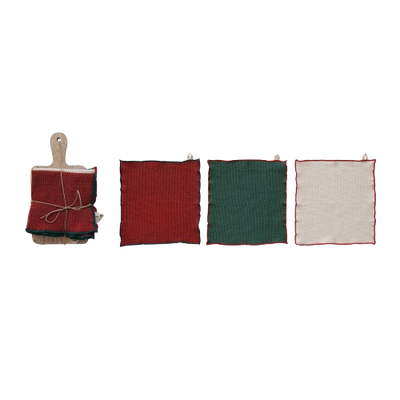 Serving Board and Tea Towel - set/4