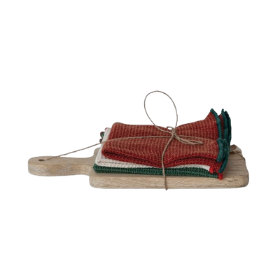 Serving Board and Tea Towel - set/4