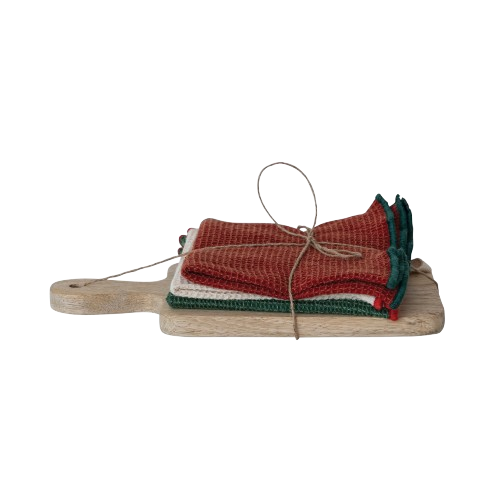 Serving Board and Tea Towel - set/4