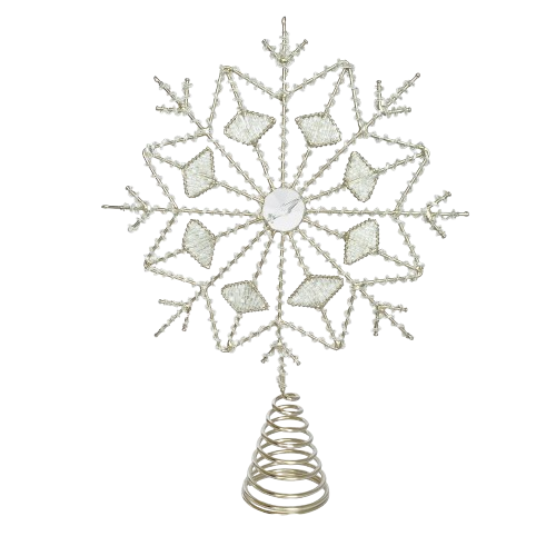 Snowflake Tree Topper, silver