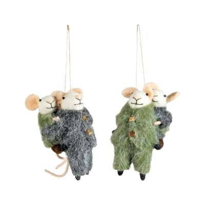 Felt Piggyback Mice