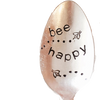 Vintage Stamped Spoon "Bee Happy"
