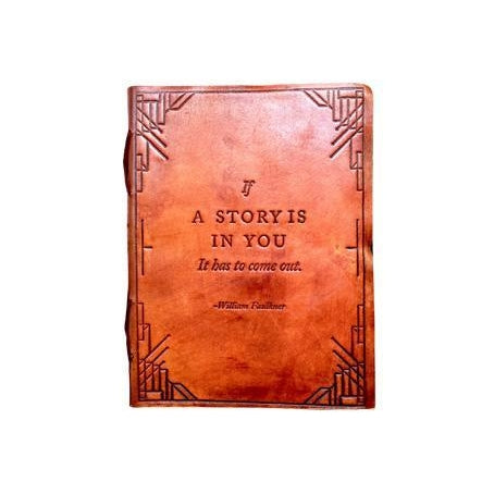 Leather Journal "If A Story Is In You"