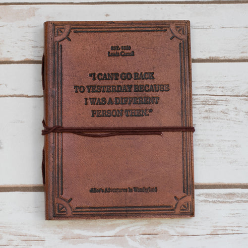 Leather Journal "I Can't Go Back"
