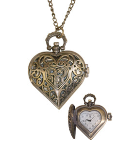 Heart Watch Necklace