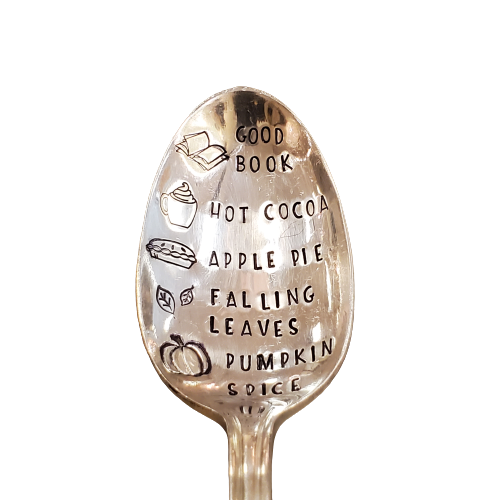 Vintage Stamped Spoon "Good Book"