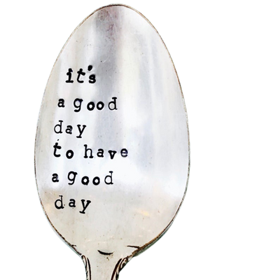 Vintage Stamped Spoon "Good Day"