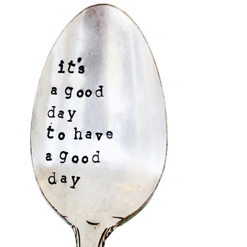 Vintage Stamped Spoon "Good Day"
