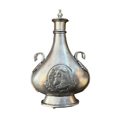 Vintage Pewter Flask (large)