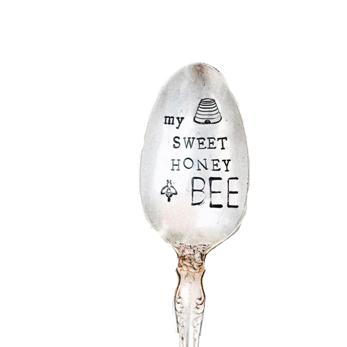 Vintage Stamped Spoon "Honey Bee"