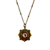 Bullet Flower Necklace, antique bronze
