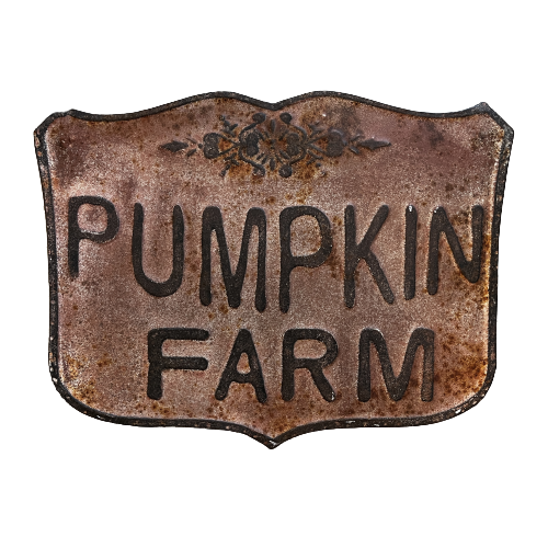 Pumpkin Farm Crest Sign