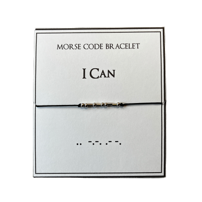 Morse Code Bracelet, I Can