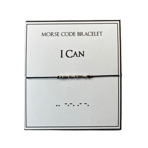 Morse Code Bracelet, I Can
