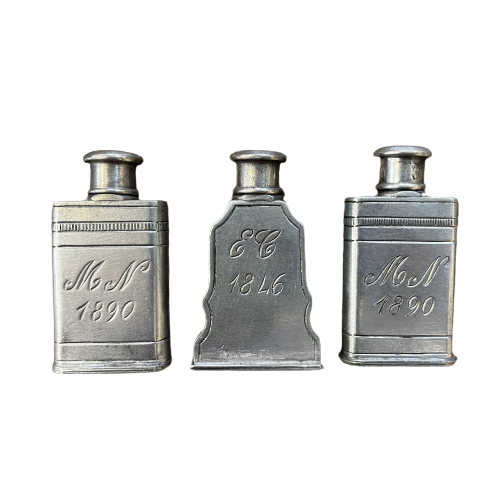 Vintage Pewter Flask (small)