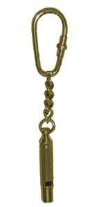 Brass Whistle Keychain