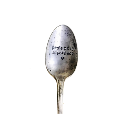 Vintage Stamped Spoon "Perfectly Imperfect"