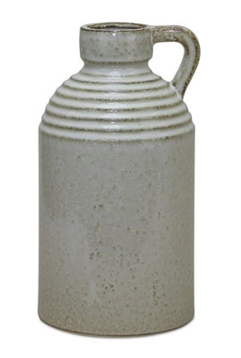 Terra Cotta Jug, white glazed (large)