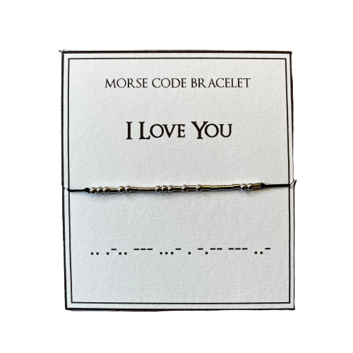 Morse Code Bracelet, I Love You