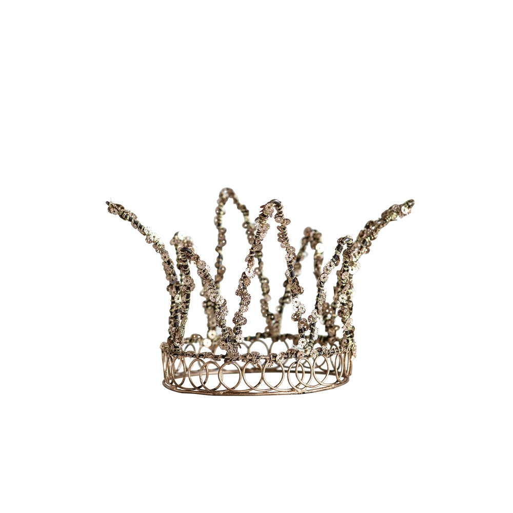 Gold Sequin Crown