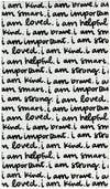 Canvas Magnet - "I am Kind, I am Brave"