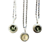Typewriter Key Locket Necklace