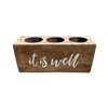 3 Hole Sugar Mold - "It is well"