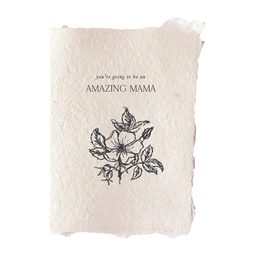 Handmade Paper Card - Amazing Mama