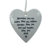 Hanging Heart Tag - Remember You Are