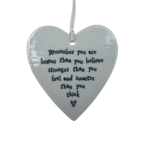 Hanging Heart Tag - Remember You Are
