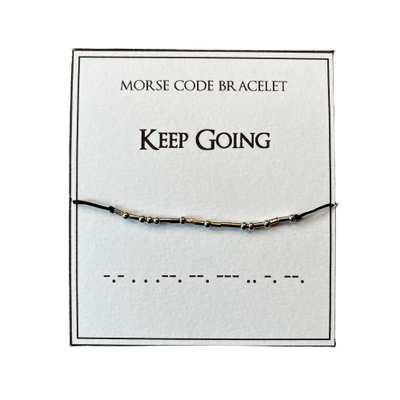 Morse Code Bracelet, Keep Going
