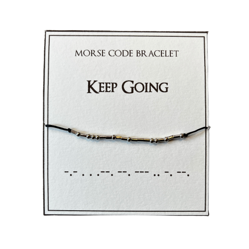 Morse Code Bracelet, Keep Going