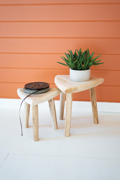 Triangle Top Wooden Stool (large)