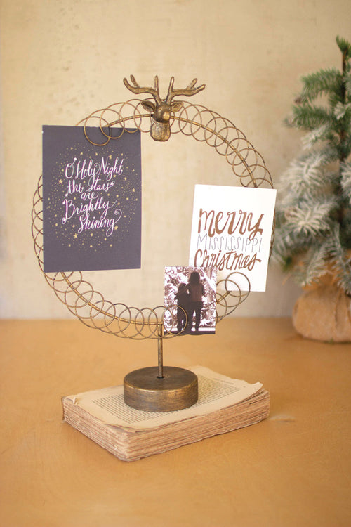 Wire Christmas Card Holder