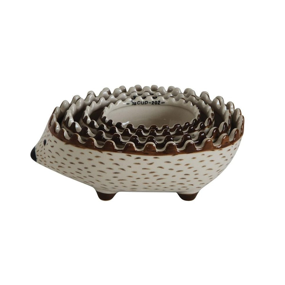 Stoneware Hedgehog Measuring Cups