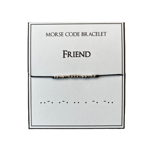 Morse Code Bracelet, Friend
