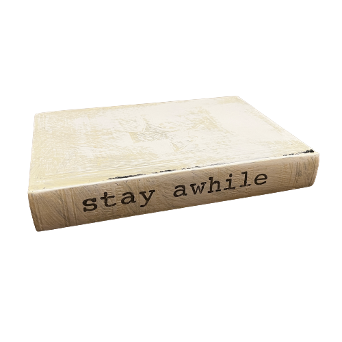 Painted Book - "Stay Awhile"