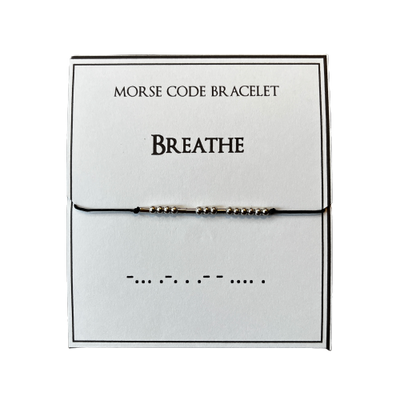 Morse Code Bracelet, Breathe